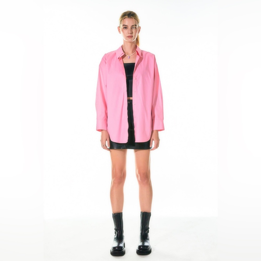 Grey Lab Oversized Collared Shirt Size Small NWT